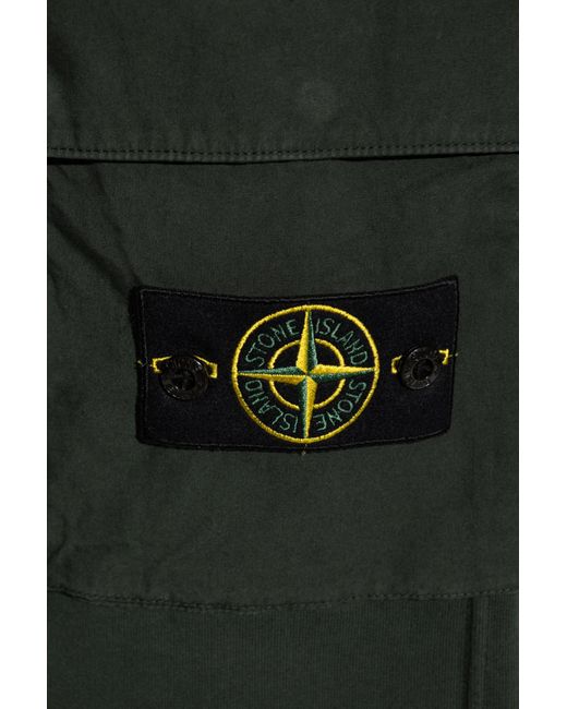 Stone Island Green Sweatpants for men