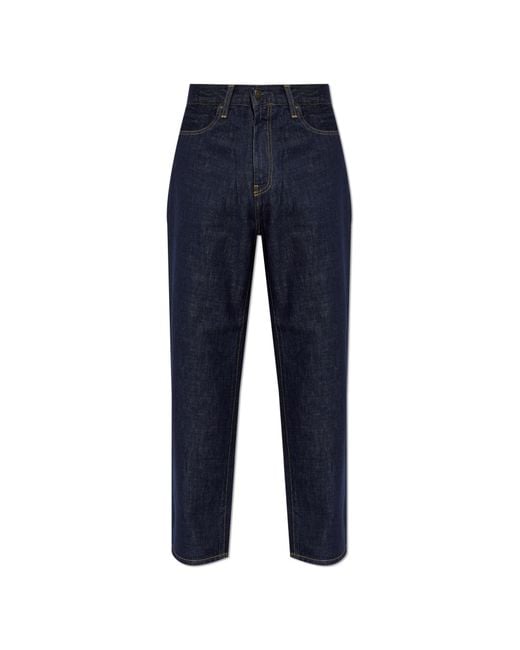 Carhartt Blue Aaron Trousers for men