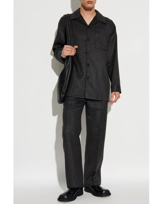 Bottega Veneta Black Cashmere Shirt for men