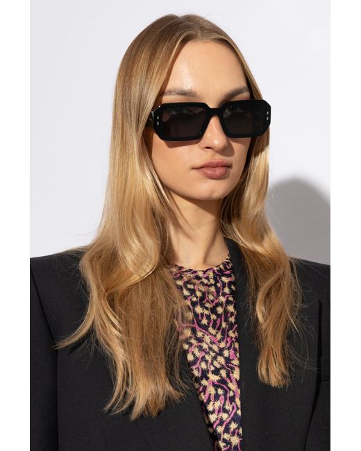 Isabel Marant Black Sunglasses With Logo