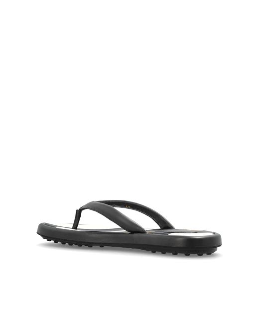 Tod's Natural Leather Slides