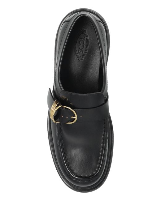 Tod's Blue Loafer-Type Shoes
