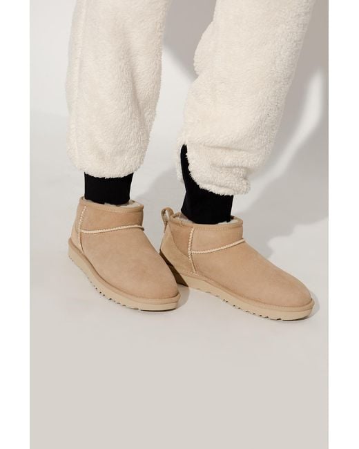 Ugg Brown Classic Ultra Mini Snow Boots