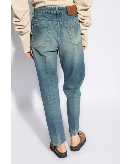 Victoria Beckham Blue Jeans With A 'Vintage' Effect
