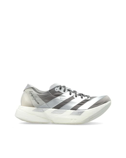 Y-3 White Sports Shoes 'Adios Pro 4'