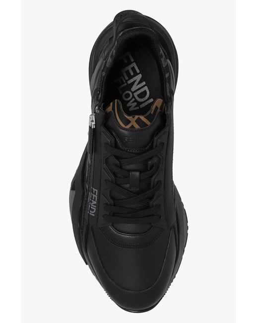 Fendi Black 'Flow' Sneakers for men