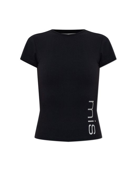 M I S B H V Black Top With A Back Cut-Out