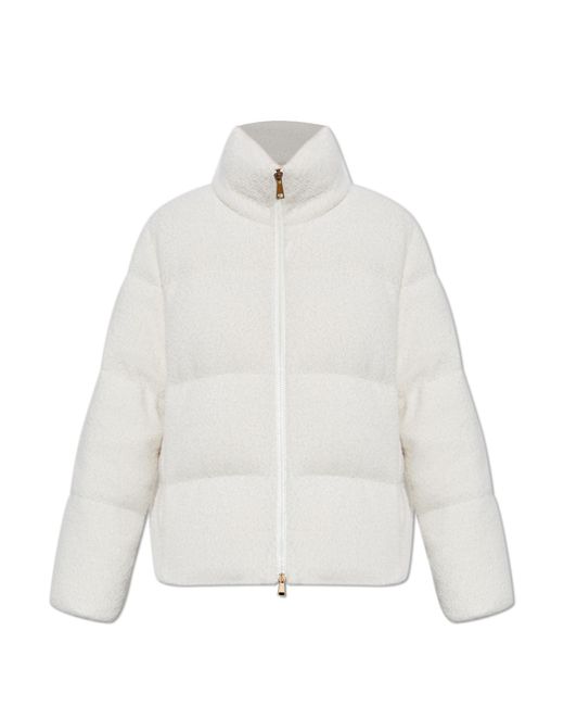 Moncler White Down Jacket "Mornas"