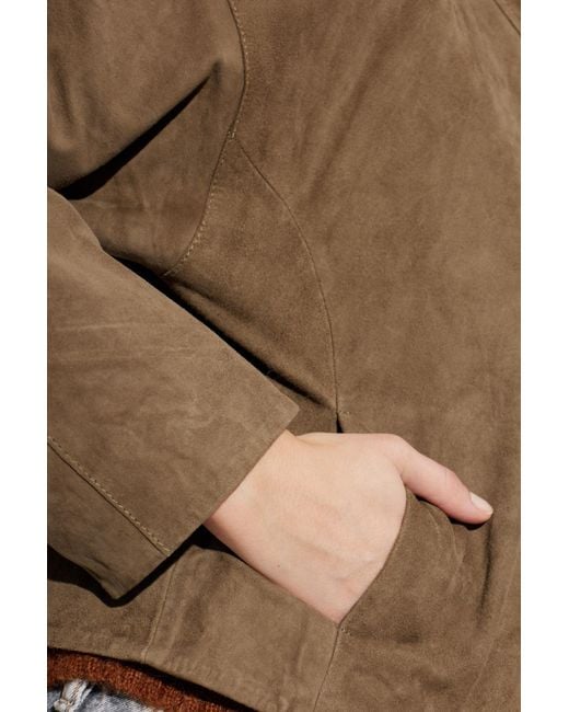 AllSaints Natural Suede Jacket "Ryder"