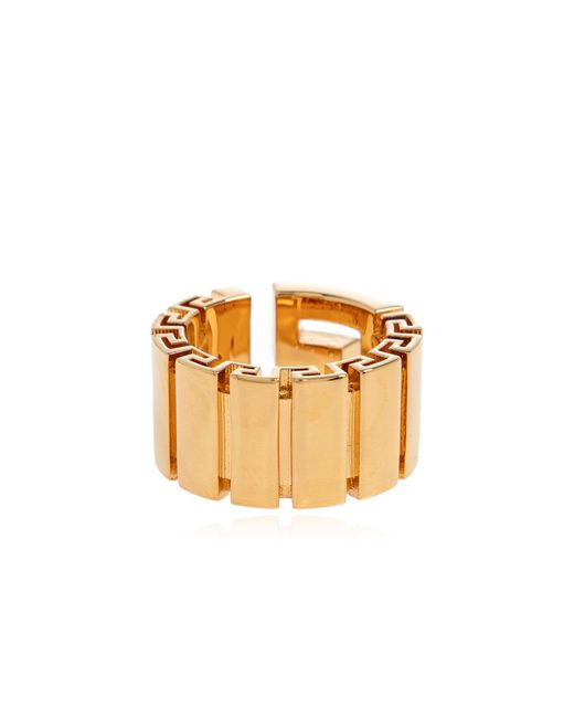 Versace Pink Ring With Greek Pattern