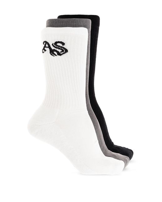 AllSaints Gray 'Gothic' Socks for men