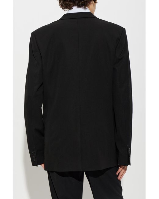 Acne Black Single-Vent Blazer for men