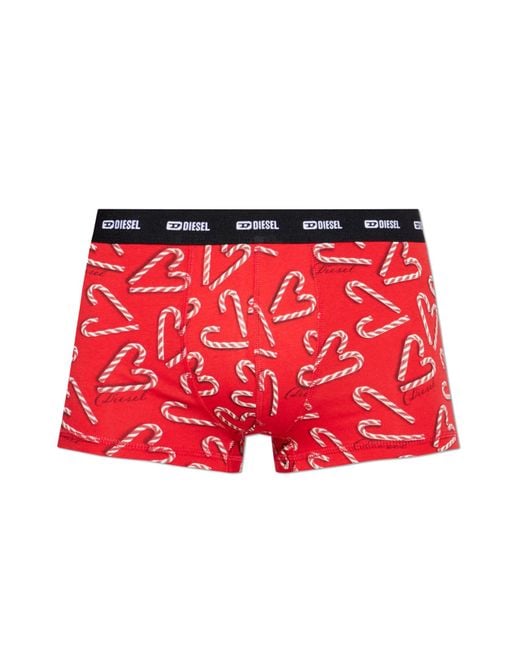 DIESEL Red Boxers 'Damien-Gft-Utlt' for men