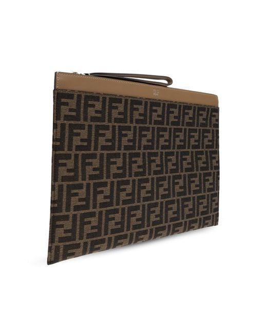 Fendi Black Handheld Pouch for men