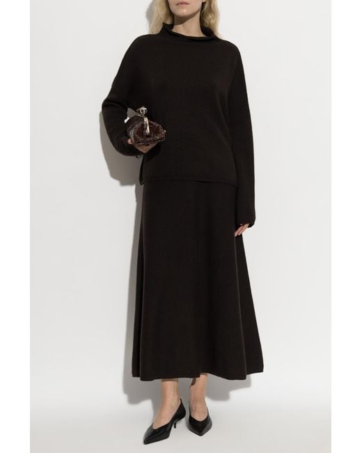 Lisa Yang Black Cashmere Skirt 'Torie'