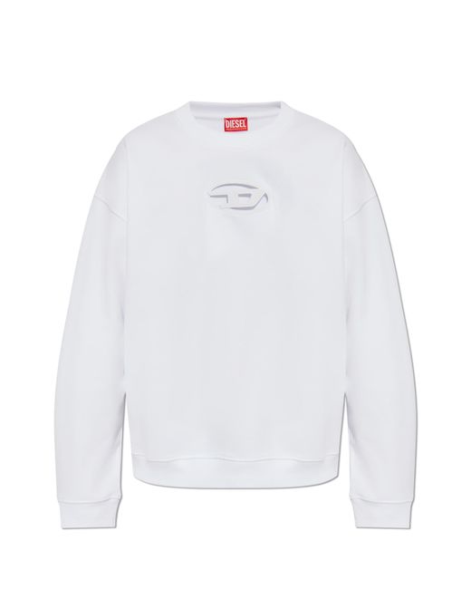 DIESEL White Sweatshirt S-Boxt-Od for men
