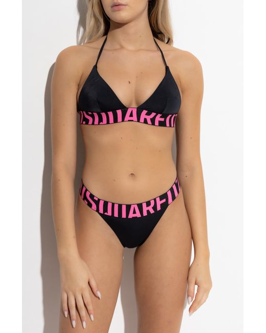 DSquared² Black Swimsuit Bottom