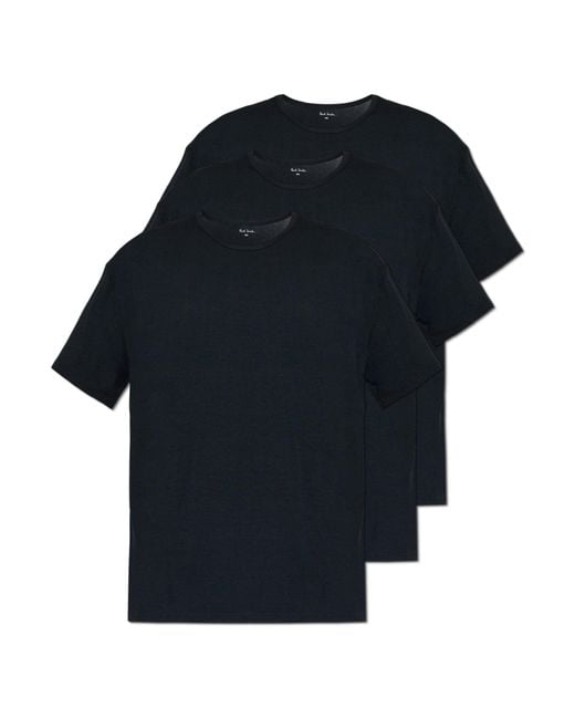 Paul Smith Blue Three-Pack Of Underwear T-Shirts for men