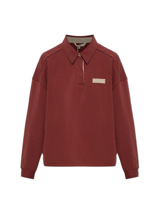Rethinkit Studios Red 'Oversize' Polo