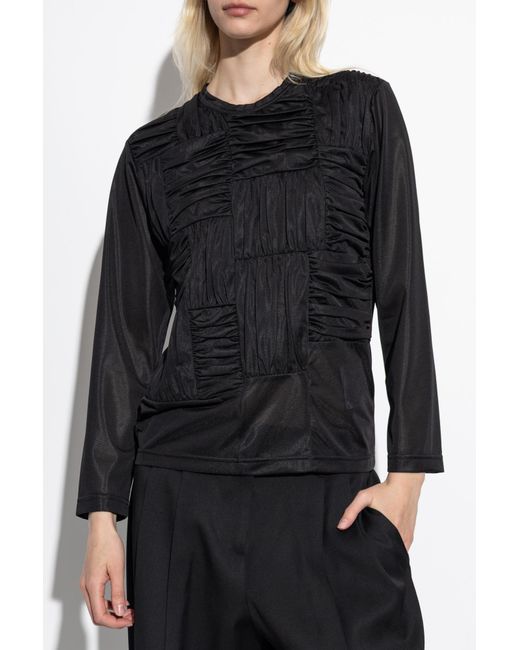 CDG by Comme des Garcons Black Top With Draping