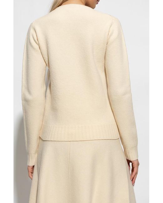 Jil Sander Natural Wool Sweater