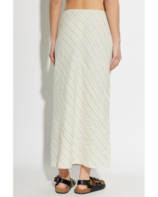 Samsøe & Samsøe White "Saagneta Long" Skirt