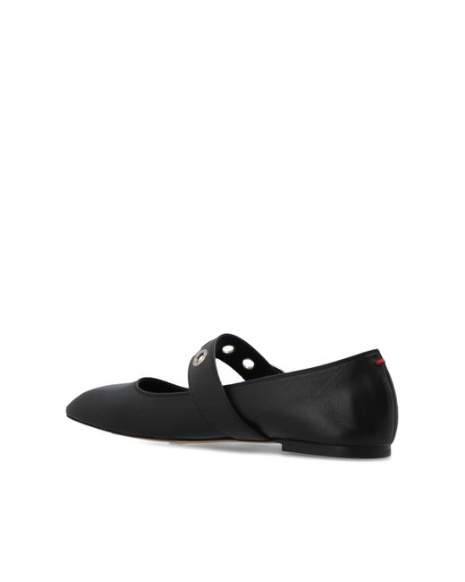 Aeyde White Ballet Flats 'Uma'
