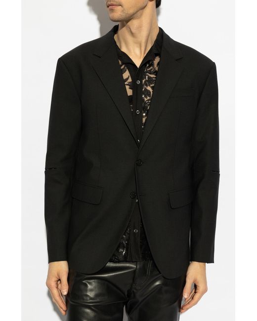 DSquared² Black Blazer With Wool Finish for men