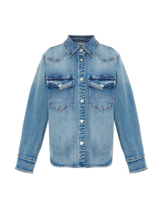 Gestuz Blue 'Gzjardine' Denim Shirt