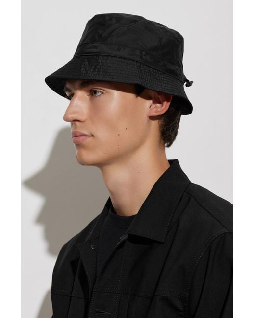 Moschino Black Monogram Hat