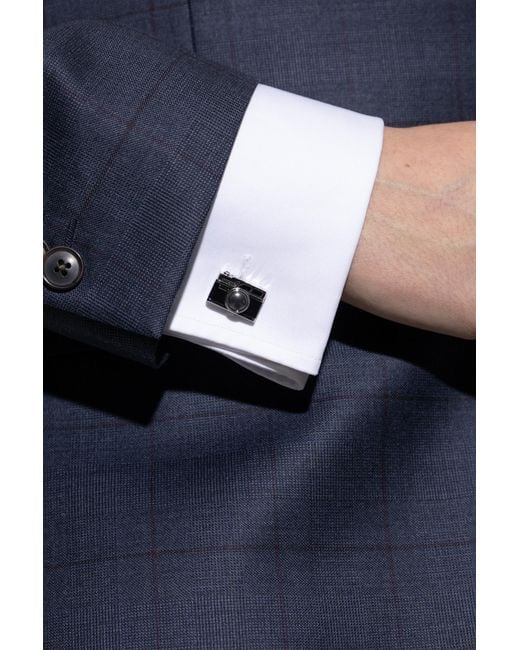 Paul Smith Metallic Camera Motif Cufflinks for men