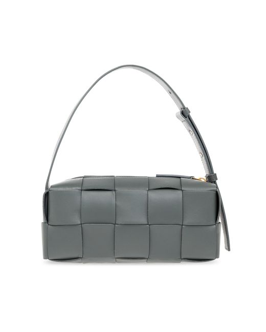 Bottega Veneta Metallic 'brick Cassette Small' Shoulder Bag