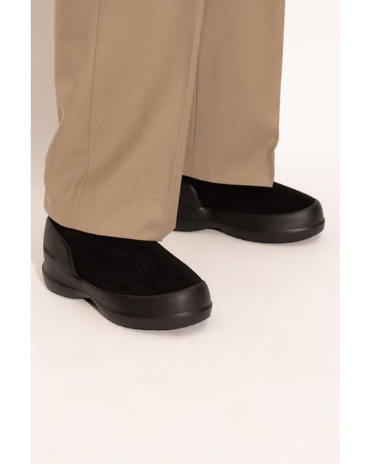 Moon Boot Black Mezzaluna Low' Snow Boots,