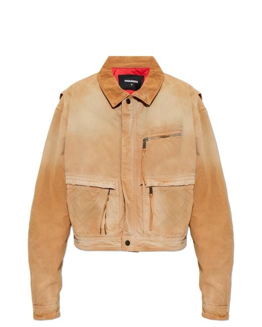 DSquared² Natural Denim Jacket With Logo