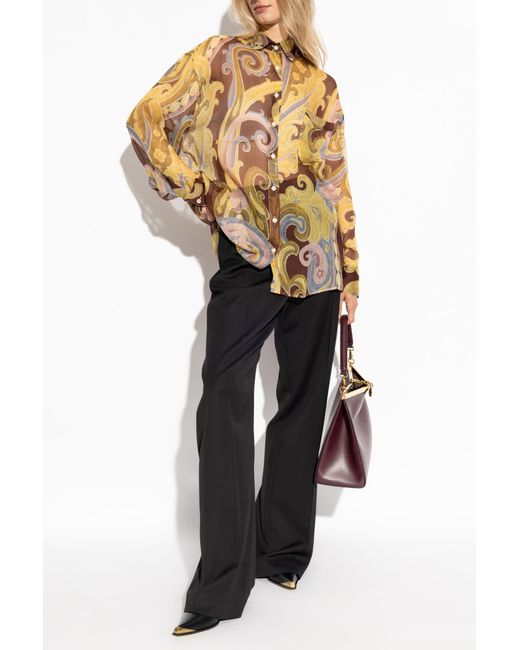 Etro Natural Silk Shirt