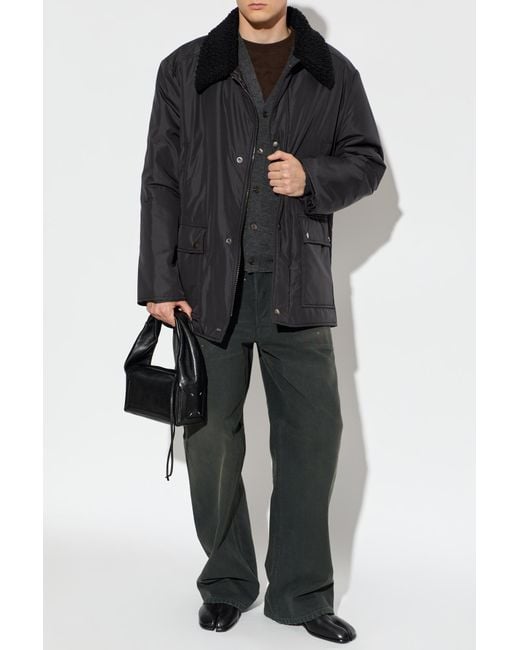 Maison Margiela Black Wool Cardigan With Pockets for men