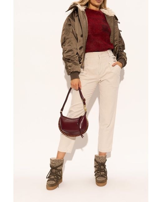 Isabel Marant Brown Wedge Snow Boots "Nowla"