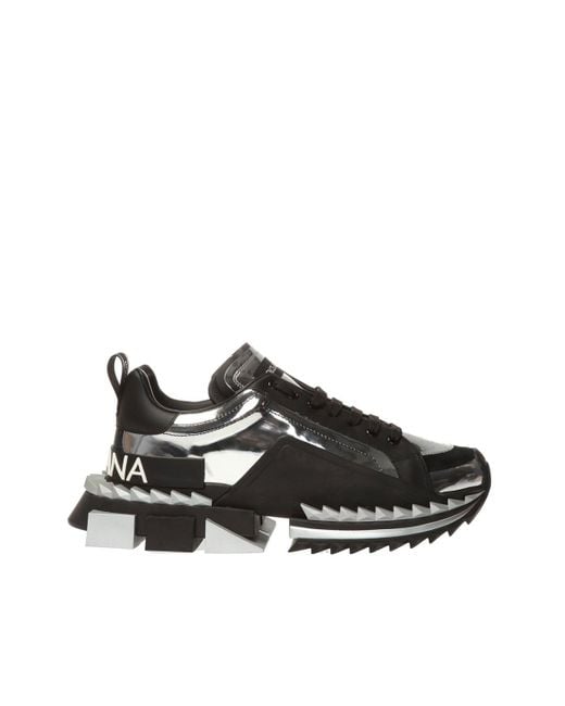 Dolce & Gabbana Metallic Two-tone Super King Sneakers for men