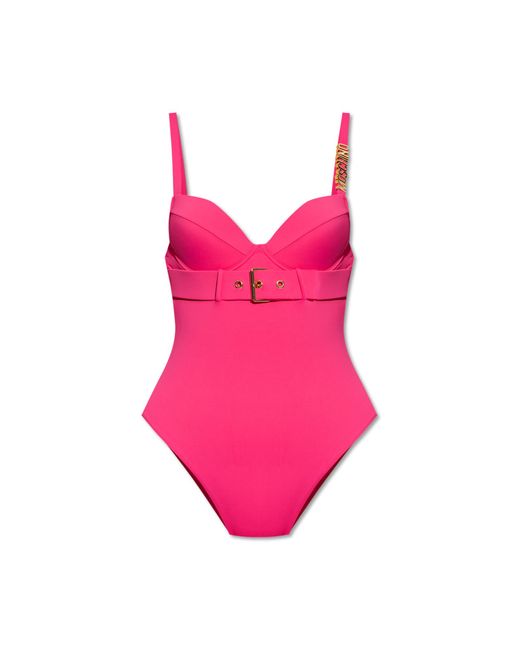 Moschino Pink One-Piece Swimsuit