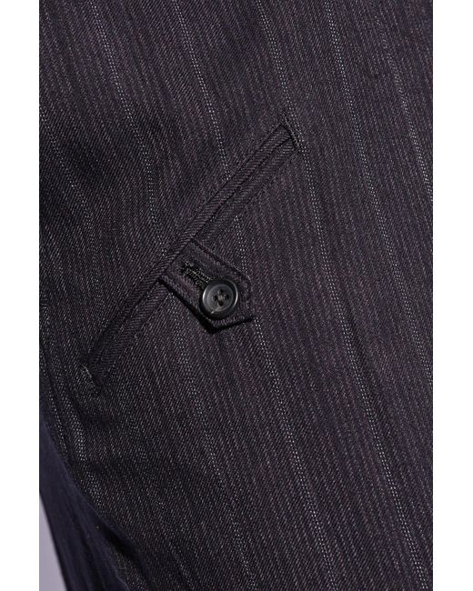Yohji Yamamoto Blue Trousers With Pockets for men