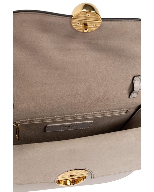 Furla Gray Shoulder Bag Sfera Small