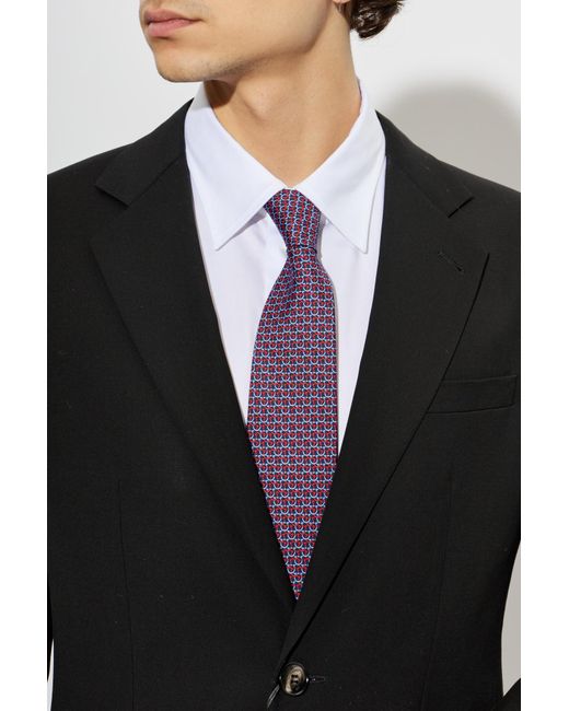 Ferragamo Purple Silk Tie for men