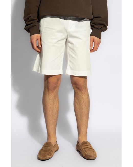 Dolce & Gabbana White Shorts With Logo, for men