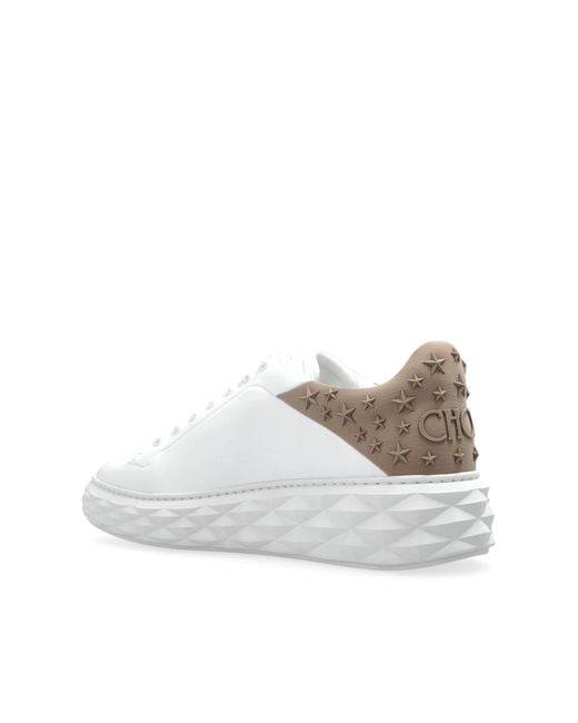 Jimmy Choo White Sports Shoes "Diamond Maxi" for men