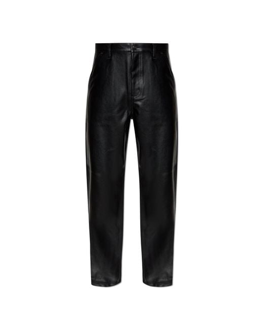 Carhartt Black Eco Leather Pants for men