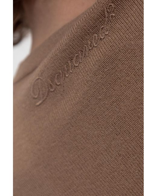 DSquared² Natural Wool Dress