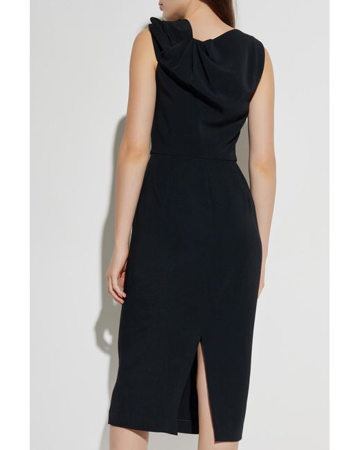 Givenchy Black Draped Dress