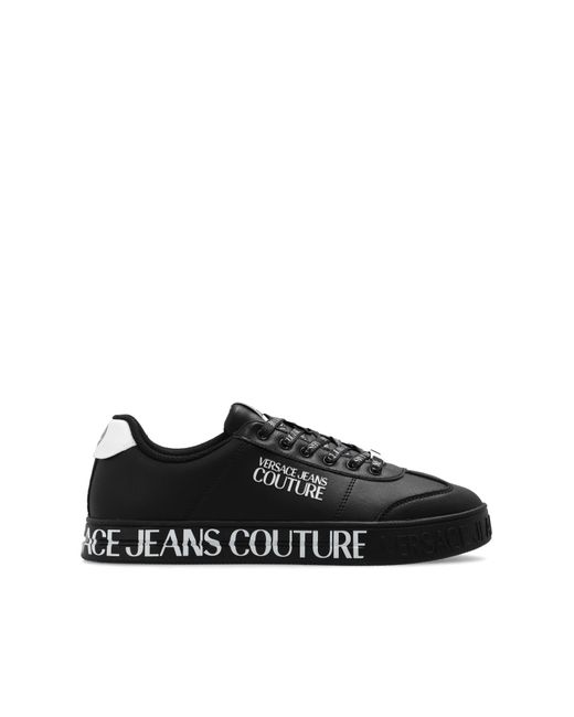 Versace Jeans Black Sneakers With Logo for men