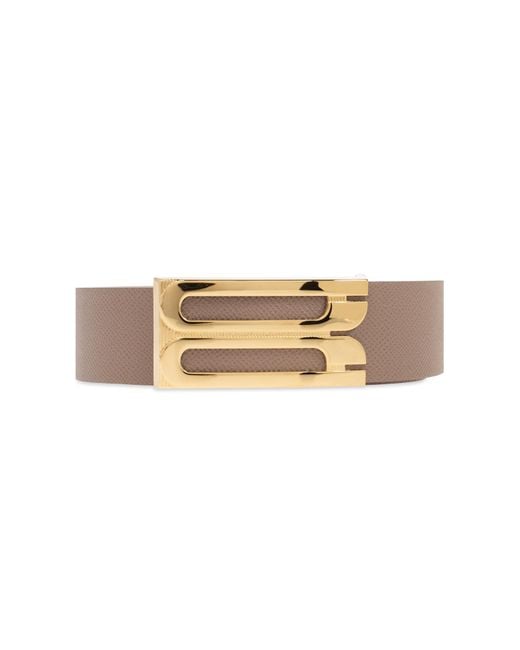 Victoria Beckham Natural Leather Belt