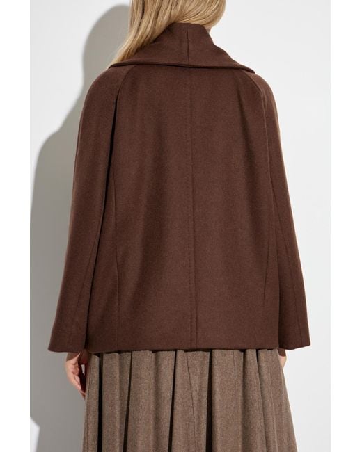 Max Mara Brown Short Coat 'Quatto'